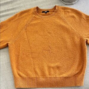 Uniqlo Warm Knit Sweater in Orange